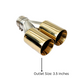 Dual Round Double Wall Straight Cut Tip Powered Coat Miami Gold-ET-0251MG