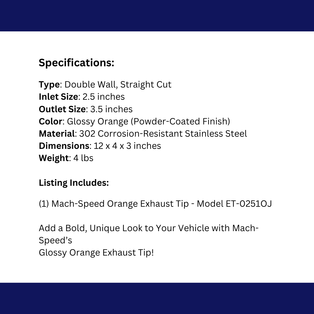 Dual Round Double Wall Straight Cut Tip Powered Coat Orange-ET-0251OJ