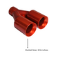 Dual Round Double Wall Straight Cut Tip Powered Coat Orange-ET-0251OJ