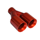Dual Round Double Wall Straight Cut Tip Powered Coat Orange-ET-0251OJ