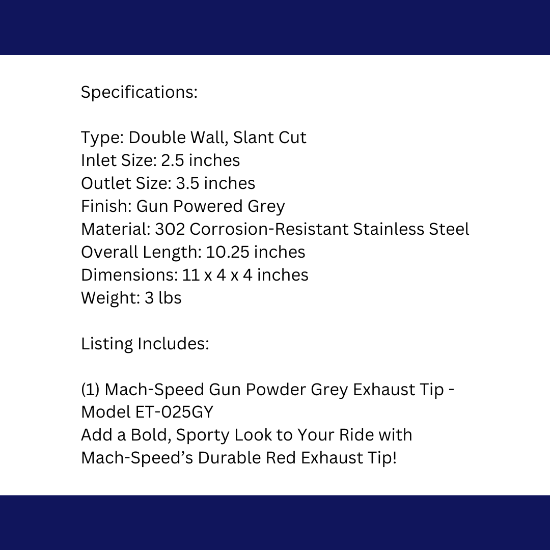 Dual Round Double Wall Slant Cut Tip Powered Coat Gun Metal Grey-ET-025GY