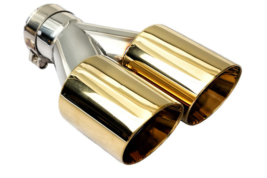 Dual Round Double Wall Slant Cut Tip Powered Coat Miami Gold-ET-025MG