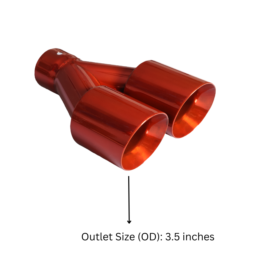 Dual Round Double Wall Slant Cut Tip Powered Coat Orange-ET-025OJ