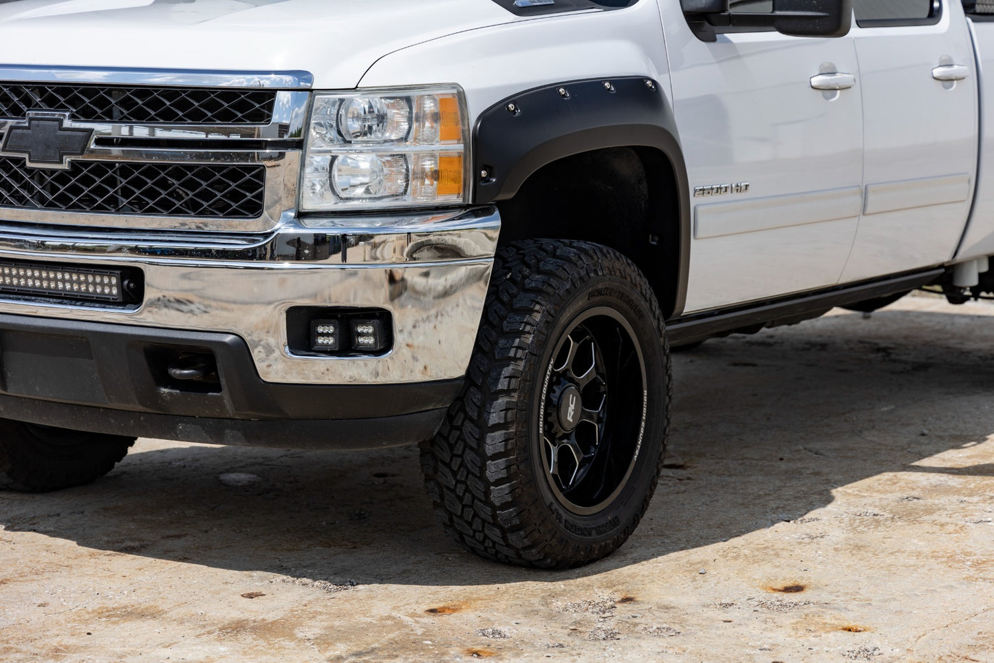 Fits Silverado 1500 (07-14) Pocket Fender Flare 6'7" & 8' Bed F-C10714B-GAN