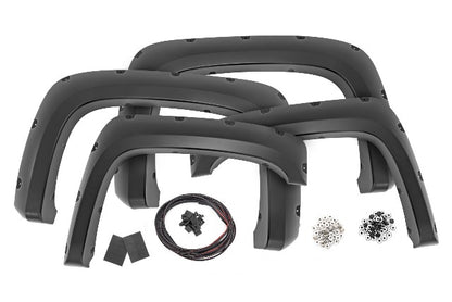 Fits Silverado 1500 (07-14) Pocket Fender Flare 6'7" & 8'Bed BlueF-C10714B-GAP