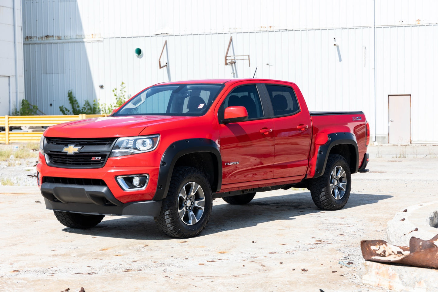 Fits Chevy Colorado(2015-22) Pocket Fender Flares GAZ Summit White F-C11511A-GAZ