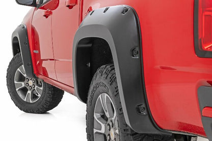 Fits Chevy Colorado(2015-22) Pocket Fender Flares GBA Gloss Black F-C11511A-GBA