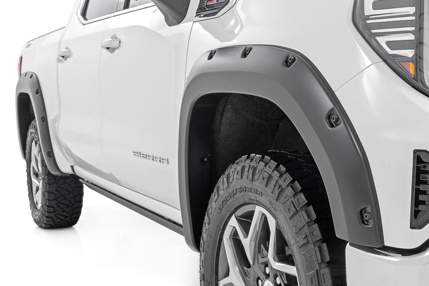 Fits GMC Sierra 1500 2WD/4WD (2019-2024) Pocket Fender Flares; F-C11950A