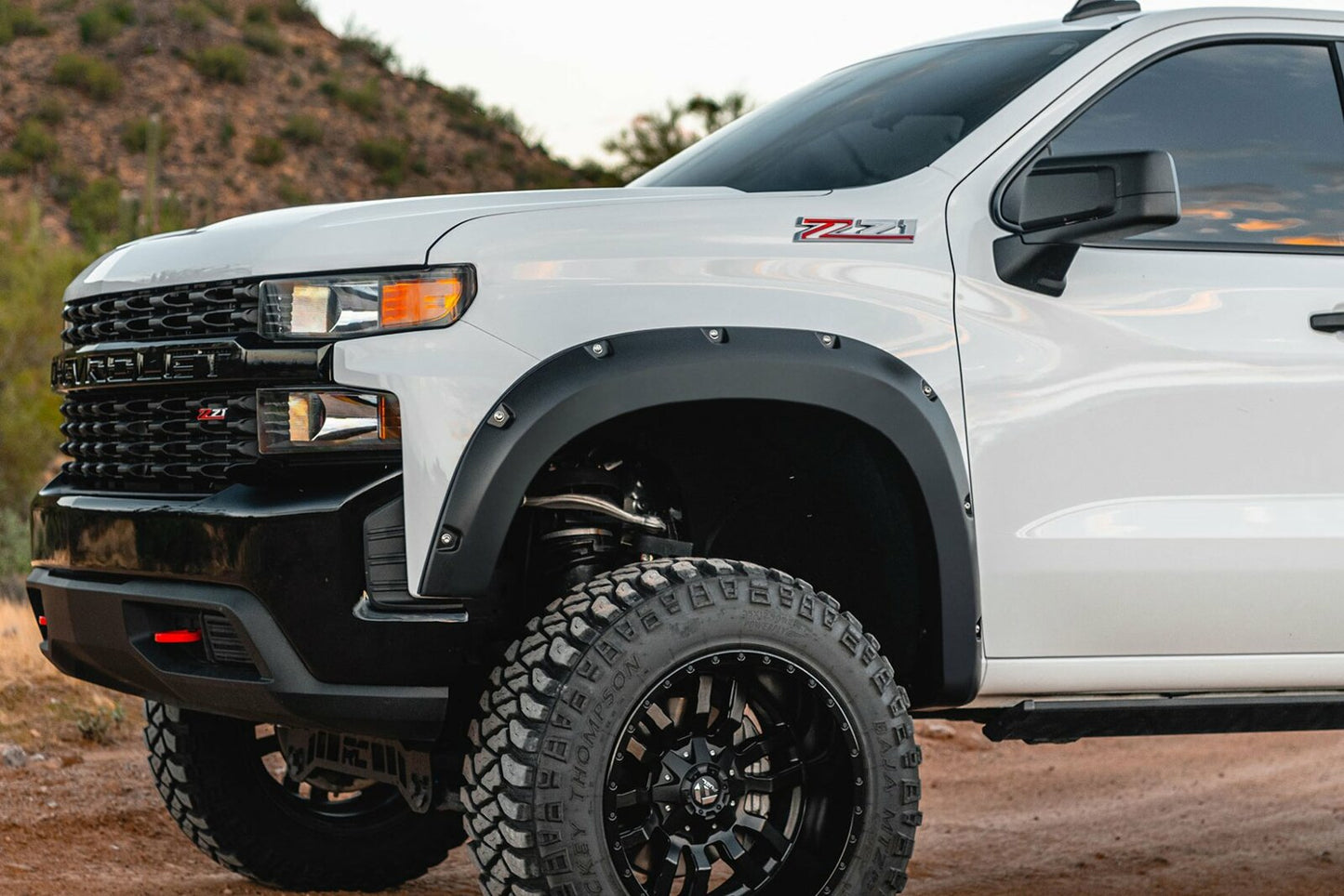 Fits Silverado 1500(2022-24) Pocket Fender Flares GLT Glacier Blue F-C12211-GLT