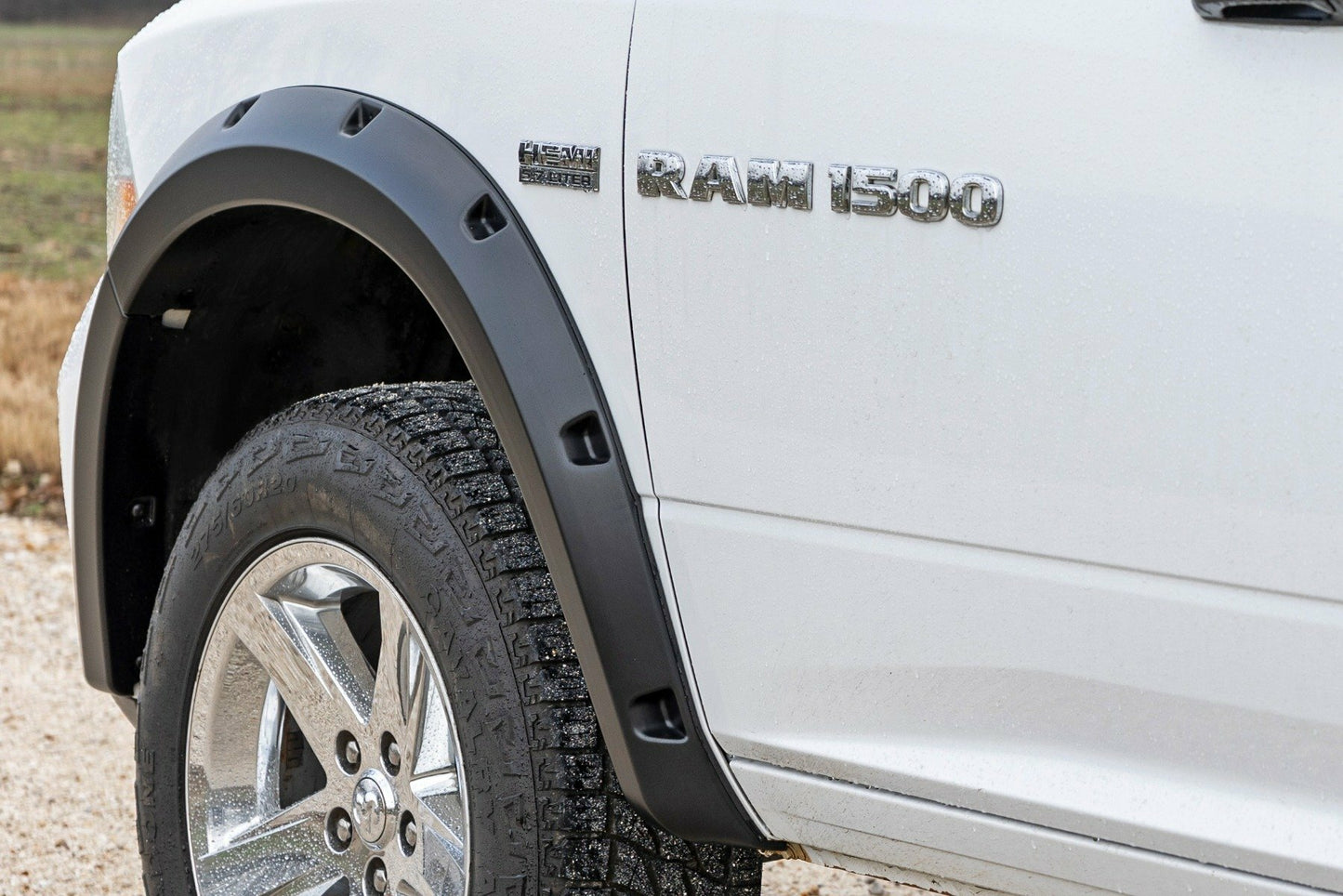 Fits Ram 1500(10-18 &Classic) Pocket Fender Flare PSC Silver F-D10911B-PSC