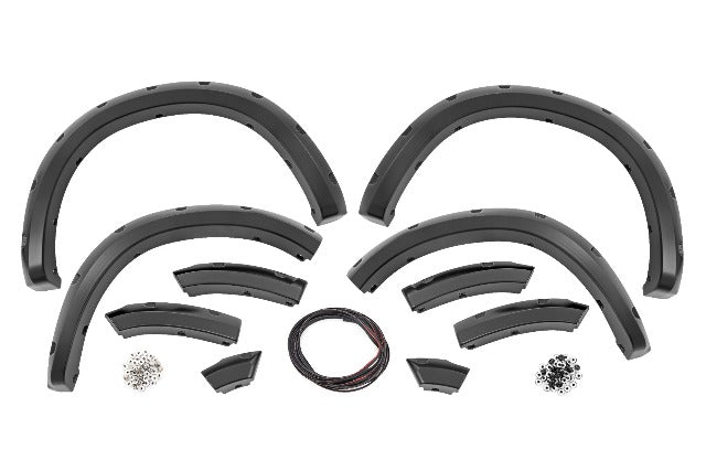 Fits Ram 1500(09-18 &Classic) Pocket Fender Flare PXQ Black F-D10911B-PXQ