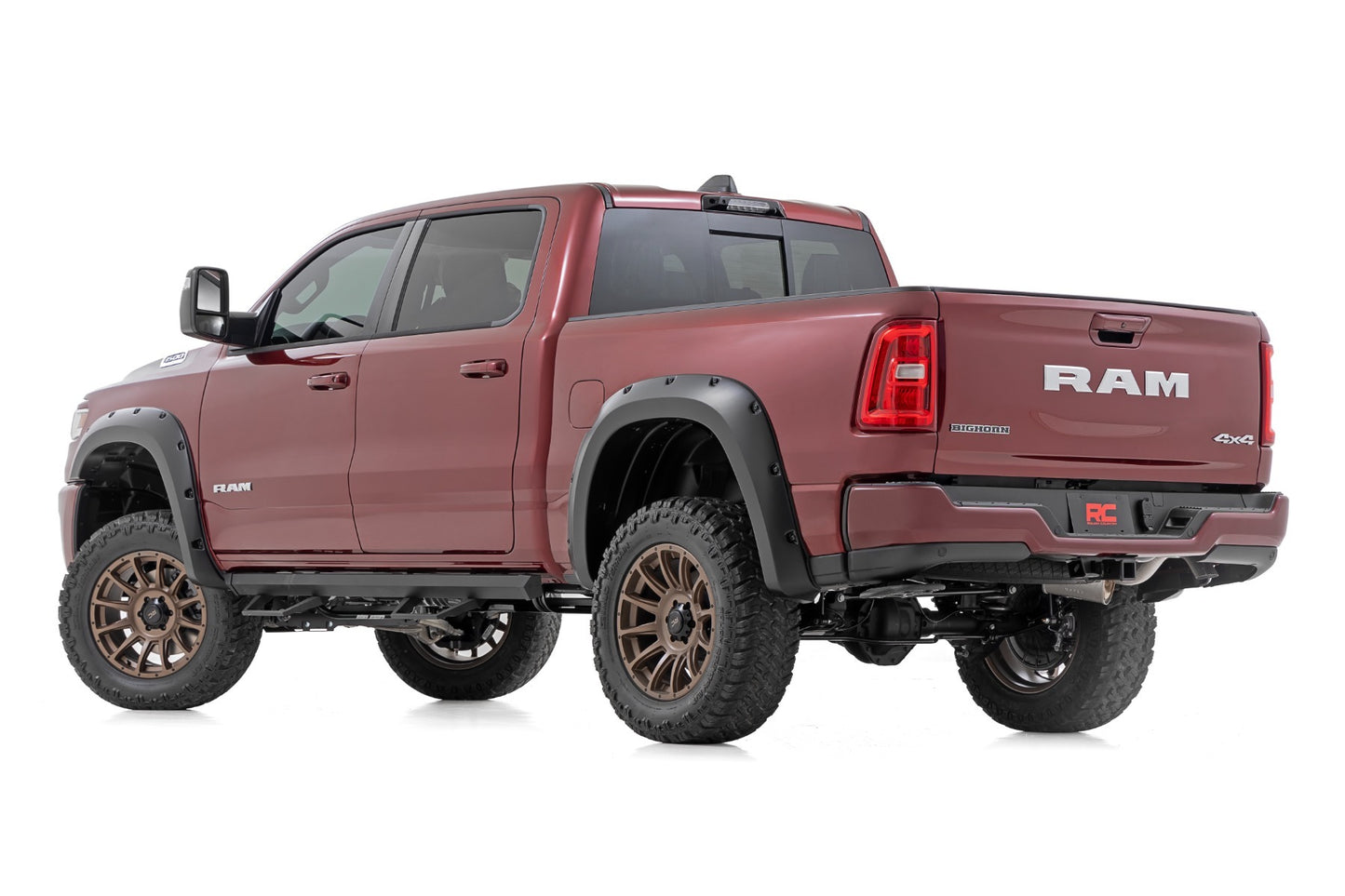 Fits Ram 1500 2&4WD (2025) Pocket Fender Flares; PSC Billet Silver F-D319205-PSC