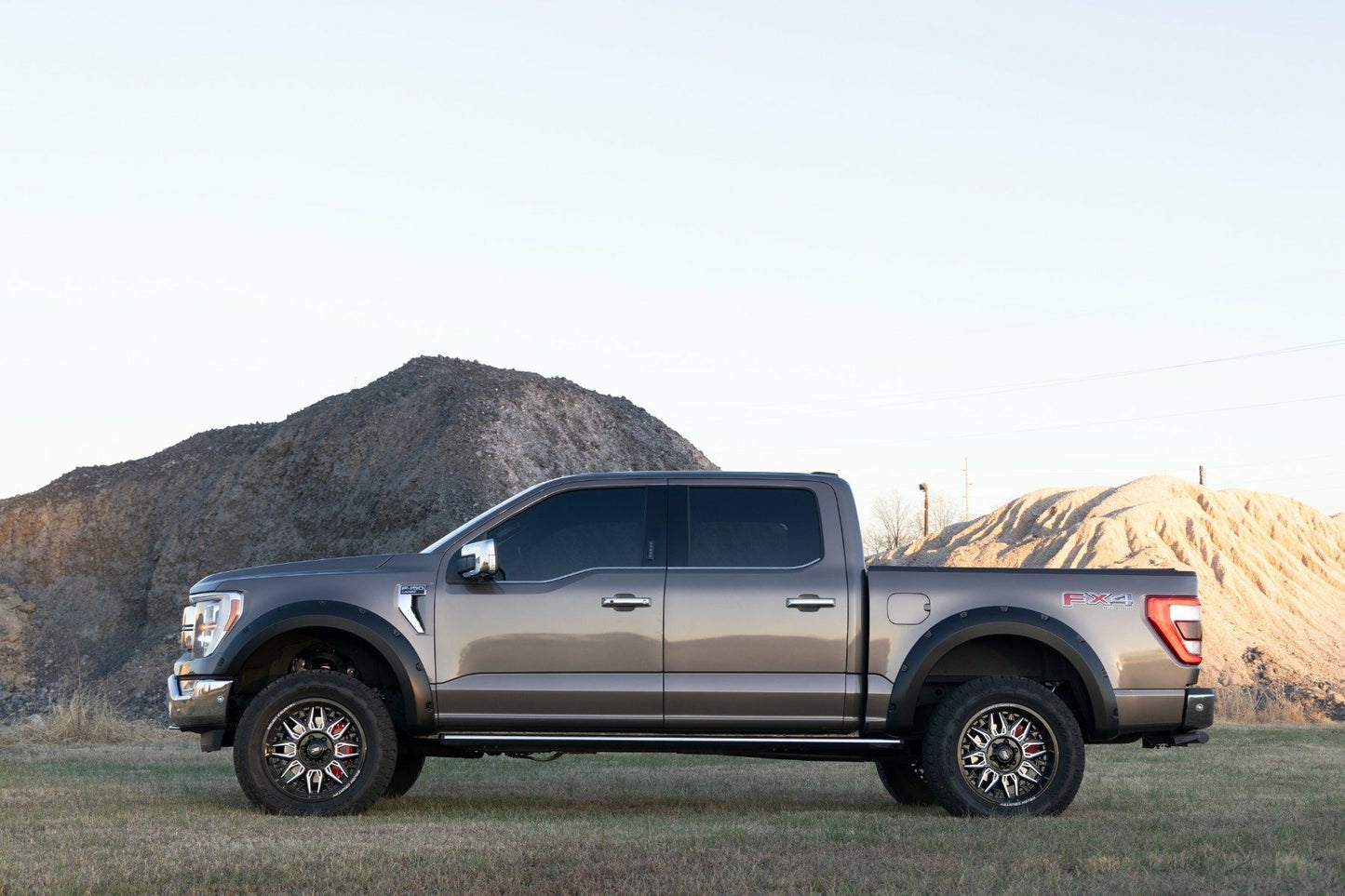 Fits Ford F-150 (2021-2024) Pocket Fender Flares G4 Azure Gray F-F20911B-G4