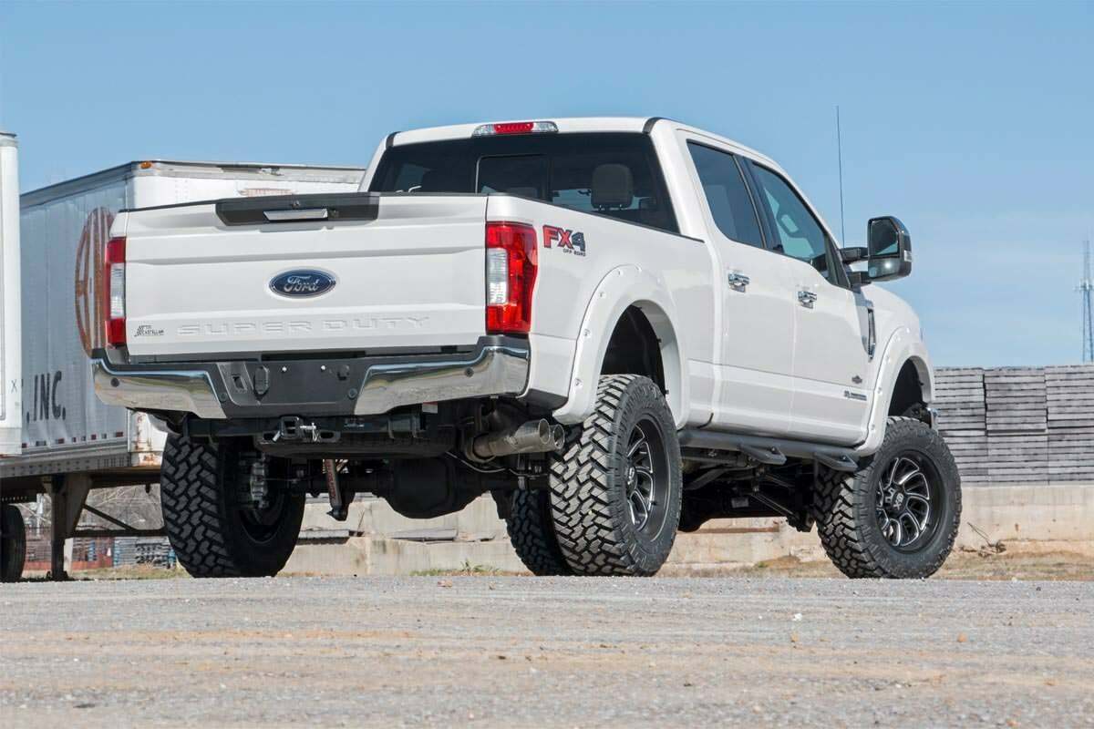 Fits Ford F-250 SD (17-22) Pocket Fender Flares JS Iconic Silver F-F21112-JS