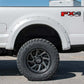 Fits Ford F-250/F-350 SD (17-22) Pocket Fender Flares; PQ Race Red; F-F21112-PQ
