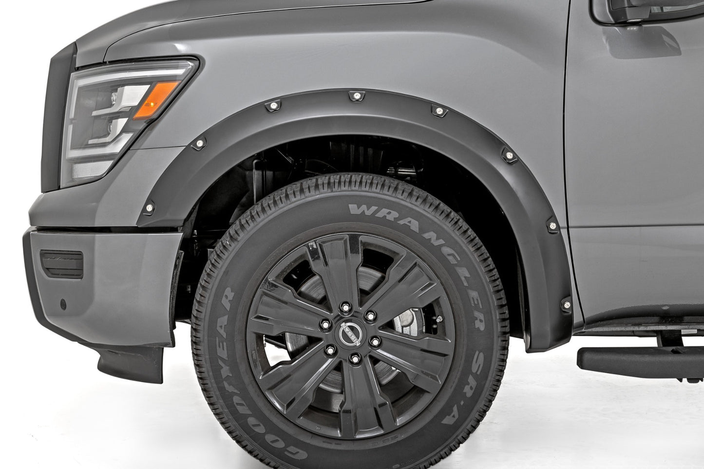 Fits Nissan Titan(17-24) Pocket Fender Flares K23 Silver F-N101705A-K23
