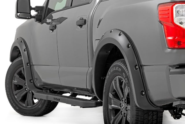 Fits Titan(17-24) Pocket Fender Flare Crew White W/O Emblem F-N101705A-QAK