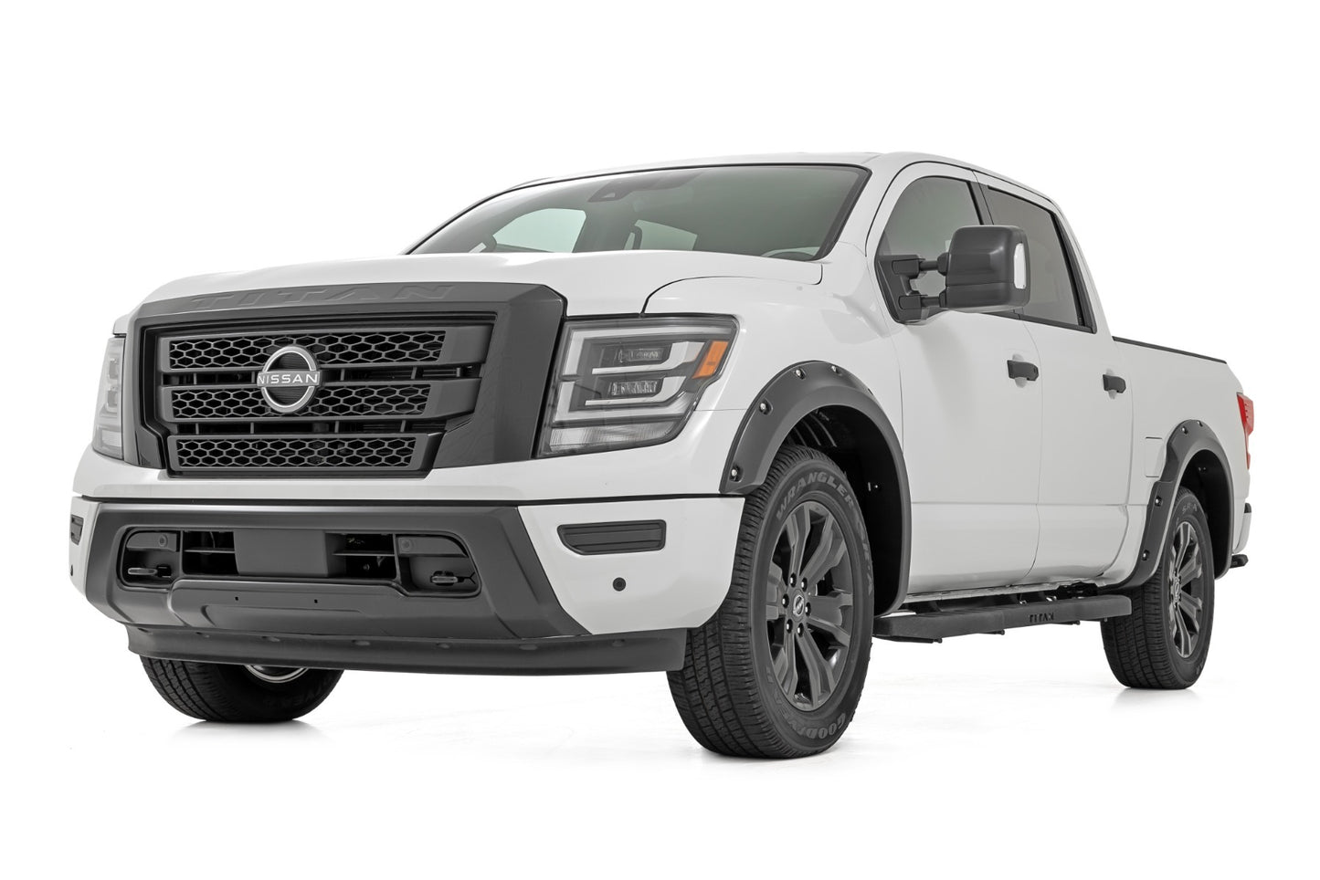 Fits Titan(17-24) Pocket Fender Flares Crew Cab W/O Emblem Black F-N101705A-RCGB