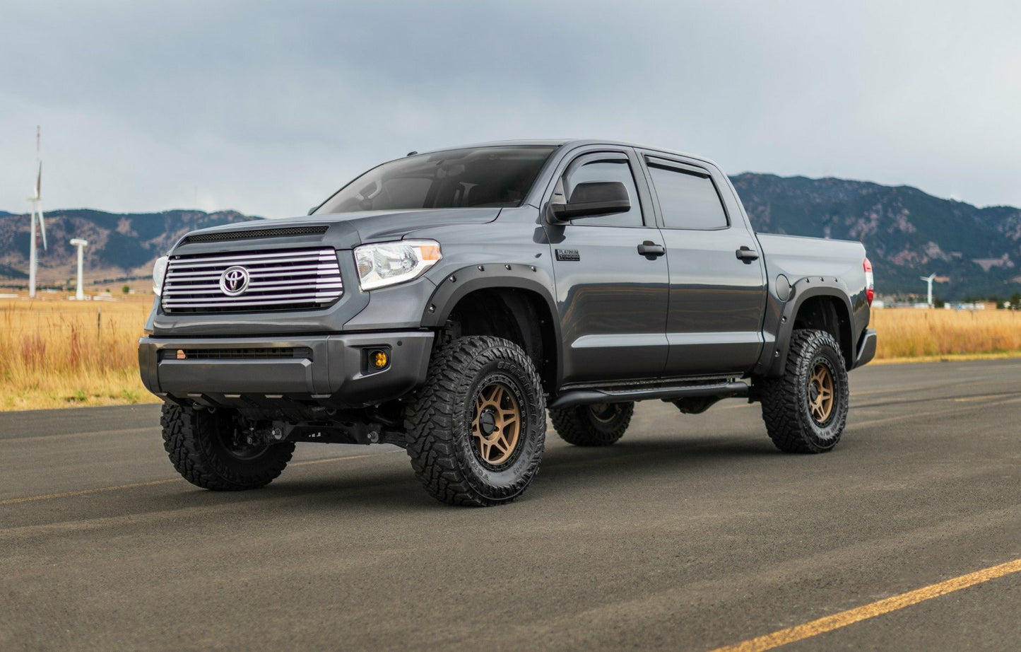 Fits Toyota Tundra (2014-2021) Pocket Fender Flares 4V6 Quicksand F-T11411A-4V6