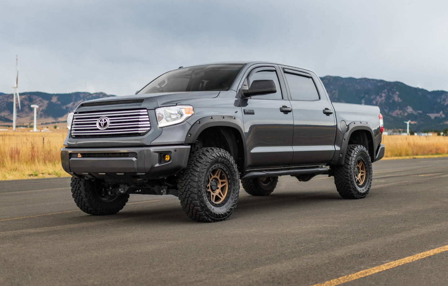 Fits Toyota Tundra(14-21) Pocket Fender Flares 089 Chill Pearl F-T11411A-O89