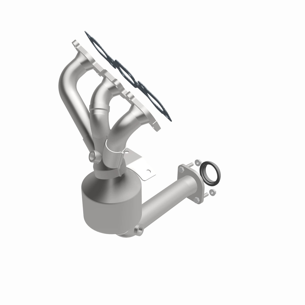 Catalytic Converter with Integrated Exhaust Manifold for HM Grade Federal / EPA Compliant Direct-Fit Manifold Catalytic