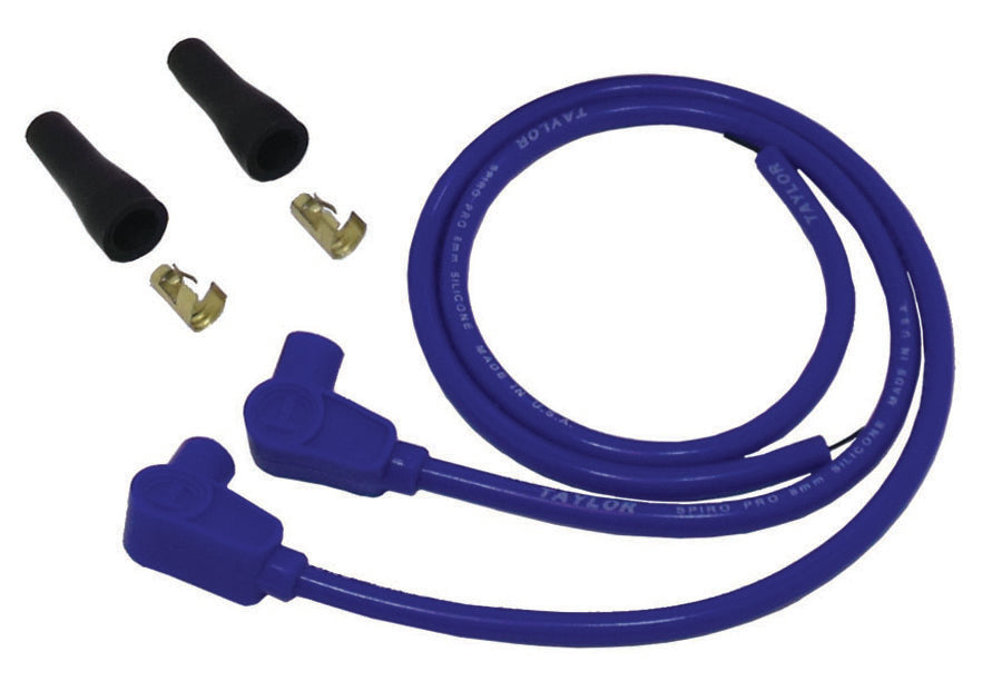 Spark Plug Wire Set Universal 8mm Silicone Spiro Pro 90? 350 ohm/ft Blue 10651