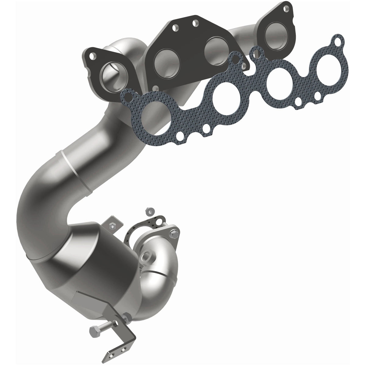 Catalytic Converter with Integrated Exhaust Manifold for HM Grade Federal / EPA Compliant Direct-Fit Manifold Catalytic