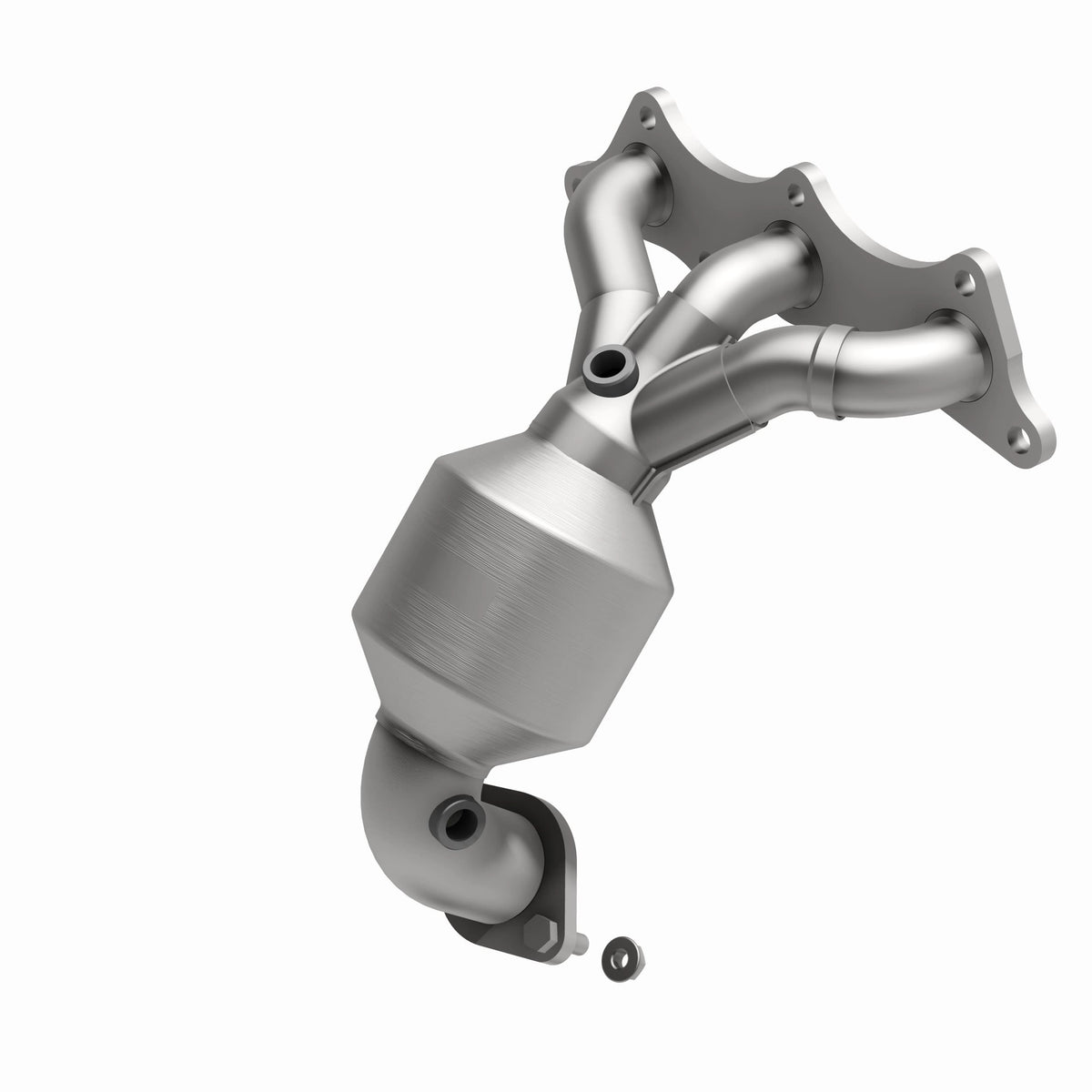 Catalytic Converter with Integrated Exhaust Manifold for HM Grade Federal / EPA Compliant Direct-Fit Manifold Catalytic