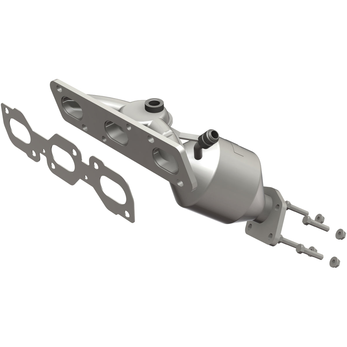 Catalytic Converter with Integrated Exhaust Manifold for HM Grade Federal / EPA Compliant Direct-Fit Manifold Catalytic