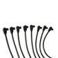 Spark Plug Wire Set Universal 8mm Silicone Spiro Pro 350 ohm/ft Black 76029