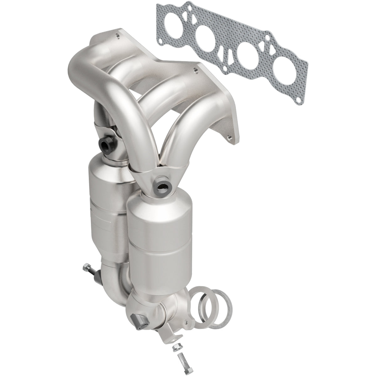 Catalytic Converter with Integrated Exhaust Manifold for HM Grade Federal / EPA Compliant Direct-Fit Manifold Catalytic