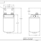 Fuel Filter High Flow Fuel System Universal Fit Aeromotive 12317-BGPL