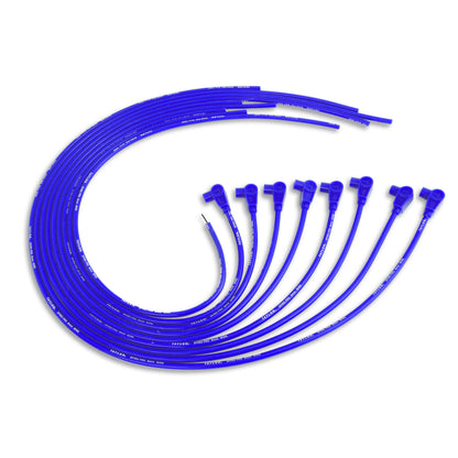 Spark Plug Wire Set Universal 8mm Silicone Spiro Pro 90? 350 ohm/ft Blue 73651