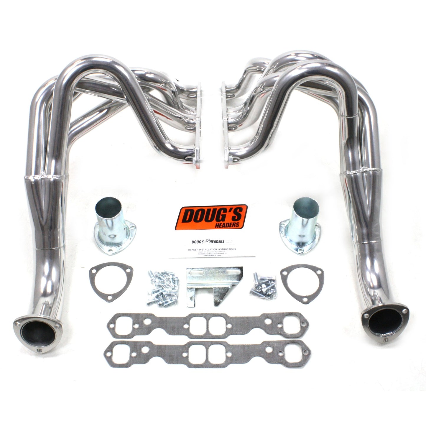 Fenderwell Headers for 62-67 Chevy II 265-400 SBC W/O EGR/A.I.R. D329