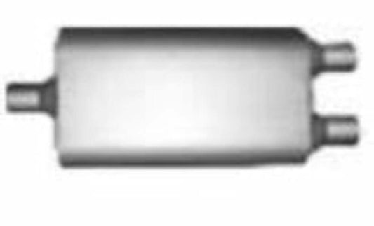 Jones Exhaust F524C Full Boar Truck Muffler 2.5 Inlet, 2.5 Outlet - Performance Mufflers Car Part People