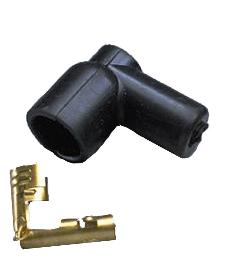Spark Plug Wire Connector 8 - 10.4mm 90? 1 Black 46056