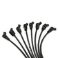 Spark Plug Wire Set Universal 8mm Silicone Pro Wire 135? 3500 ohm/ft Black 70053