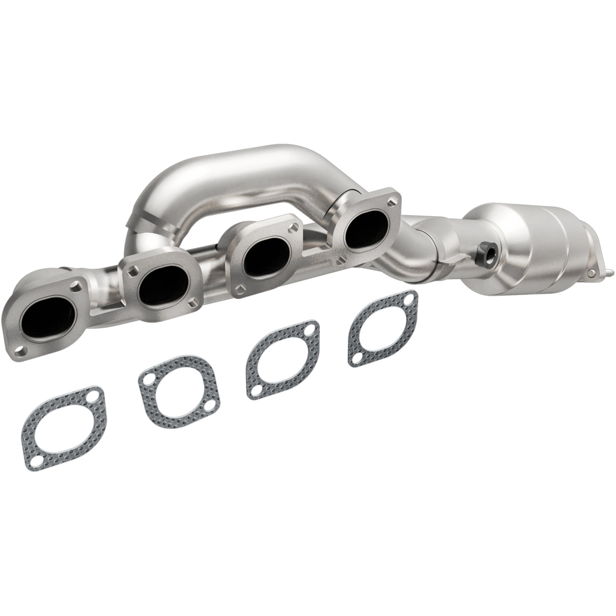 Catalytic Converter with Integrated Exhaust Manifold for HM Grade Federal / EPA Compliant Direct-Fit Manifold Catalytic