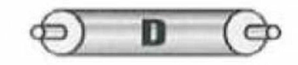 Jones Exhaust F830-8D Full Boar Full Flow Truck Muffler 3.5 Inlet, 3.5 Outlet - Performance Mufflers Car Part People