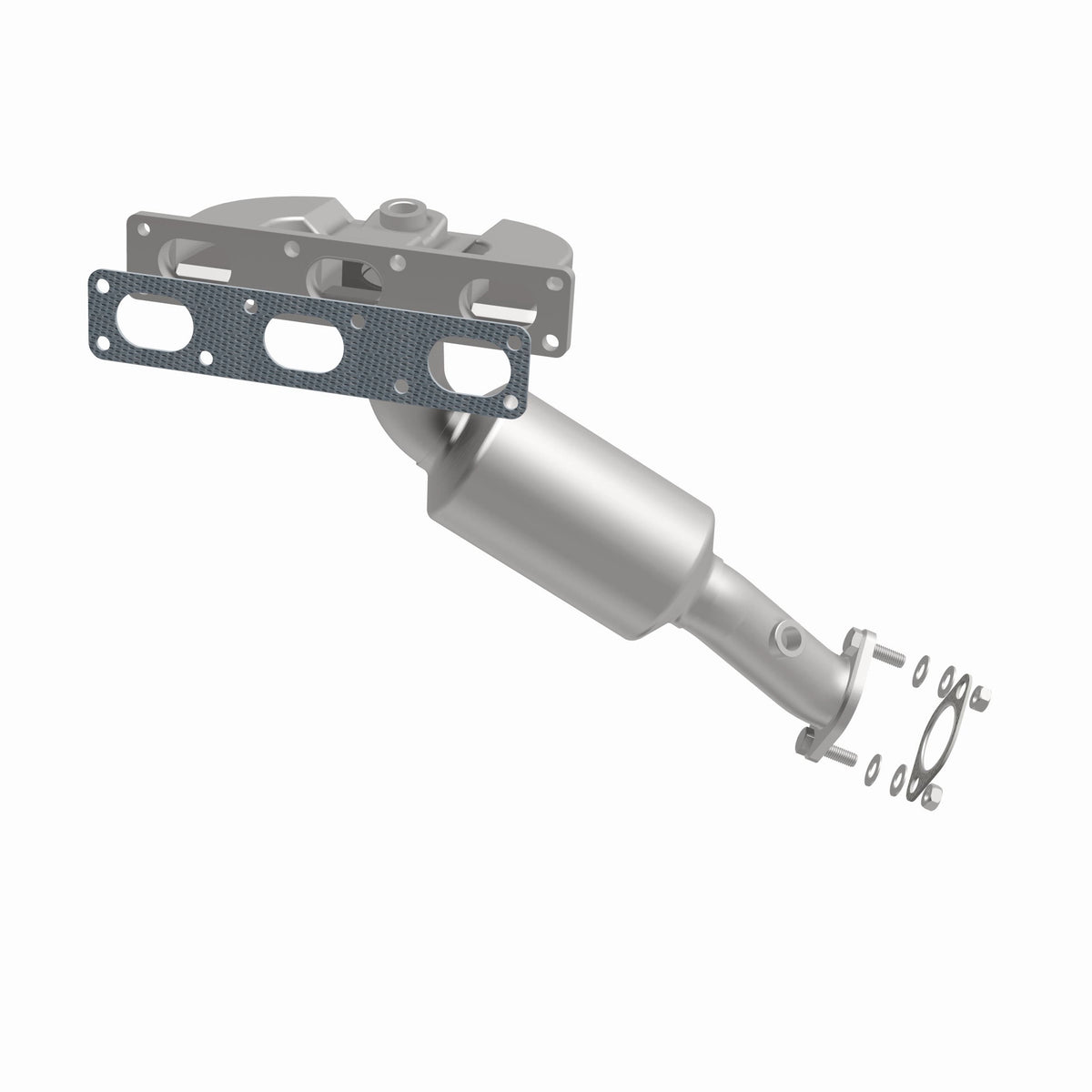 Catalytic Converter with Integrated Exhaust Manifold for HM Grade Federal / EPA Compliant Direct-Fit Manifold Catalytic