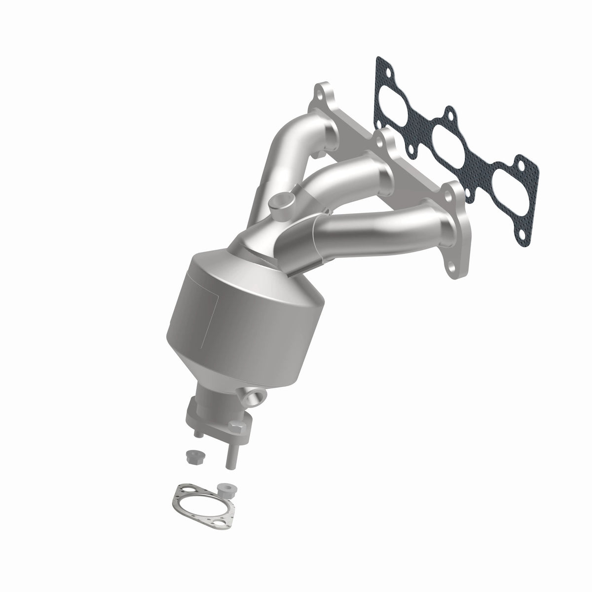 Catalytic Converter with Integrated Exhaust Manifold for HM Grade Federal / EPA Compliant Direct-Fit Manifold Catalytic