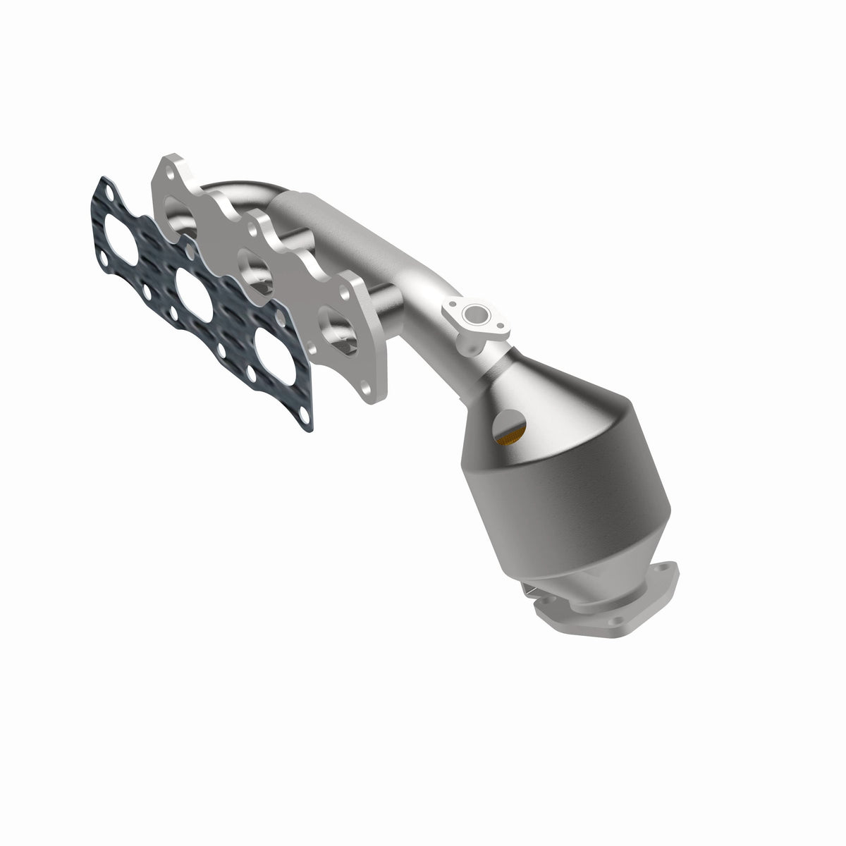Catalytic Converter with Integrated Exhaust Manifold for HM Grade Federal / EPA Compliant Direct-Fit Manifold Catalytic