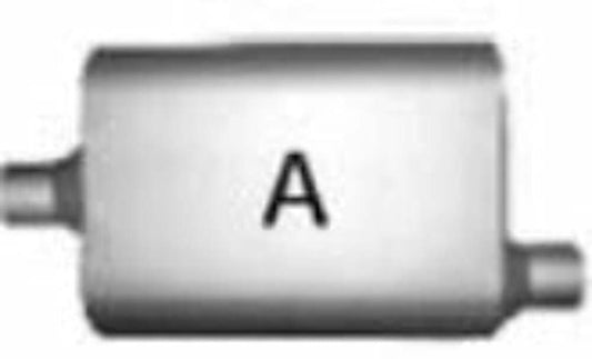 Jones Exhaust FB2442 Full Boar Muffler 2.25 Inlet, 2.25 Outlet