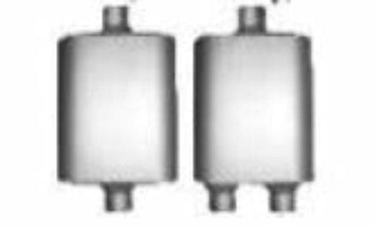 Jones Exhaust FB429 Full Boar Muffler 3 Inlet, 2.25 Outlet