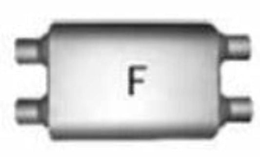 Jones Exhaust FB4554 Full Boar Muffler 2.25 Inlet, 2.25 Outlet - Performance Mufflers Car Part People