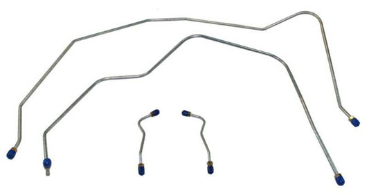 1956-1957 Chevrolet Bel Air Front Brake Line Kit Power Brakes FBL002