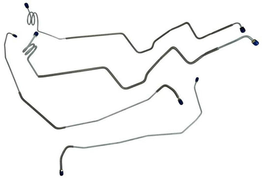 1981-1987 Chevrolet 1/2 Ton Truck Front Brake Line Set 4x4 Power Brakes FBL429