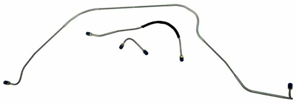 Fits 1955 Full Size Ford Front Brake Line Set, All models standard drum brakes FBL612