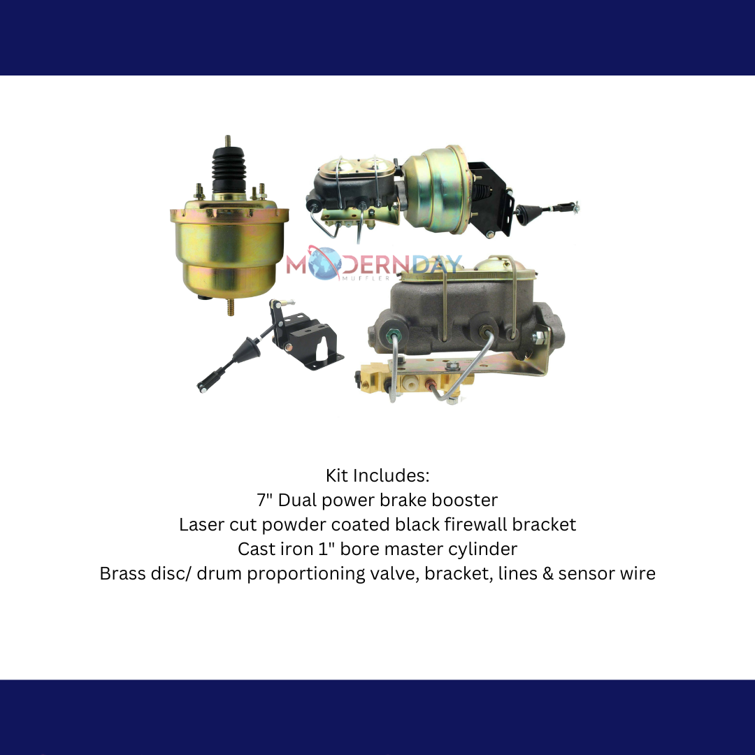 Fits 1957-1959 Ford Fairlane Booster Conversion Kit (Disc/Drum) FD-203 - Master Cylinders and Parts Car Part People