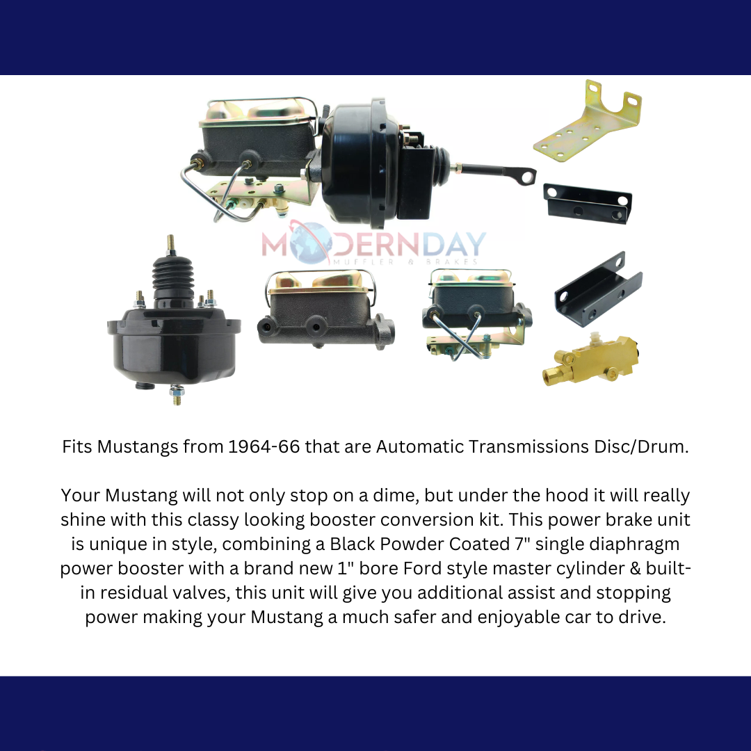 Fits 1964-1966 Ford Mustang Booster Conversion Kit (Disc/ Drum) FD-250 - Master Cylinders and Parts Car Part People